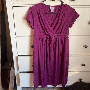 Plum Maternity dress small